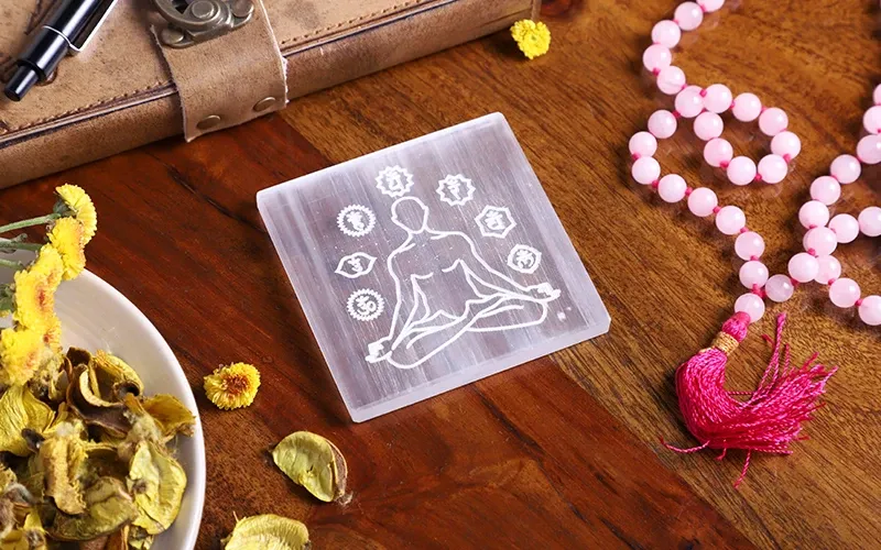 7 Chakra Carved Plate | Healing 7 Chakra Carved Plate | Healing